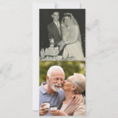 50周年ゴールデンウェディングアニバーサリー 写真3枚 招待状 (裏面)