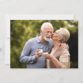 50周年ゴールデンウェディングアニバーサリー 2 フォト セーブザデート (裏面)