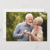 50周年ゴールデンウェディングアニバーサリー 2 フォト 招待状 (裏面)