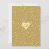 50周年ゴールデンウェディングアニバーサリー Mr. Right Mrs. Right 楽しい 招待状 (裏面)