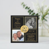 50周年ゴールデンウェディングサプライズパーティー 招待状 (スタンド正面)