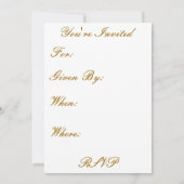 50周年ゴールデンウェディング記念日 招待状 (裏面)