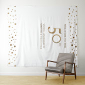 50周年ゴールデンウェディング フォトバックドロップ タペストリー (インサイチュ(横))