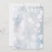 50周年ゴールドアニバーサリー スノーフレーク グリーン 招待状 (裏面)