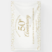 50周年ゴールドダストコンフェッティウェルカム 横断幕 (縦)