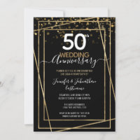 50周年ゴールドボーダー招待状