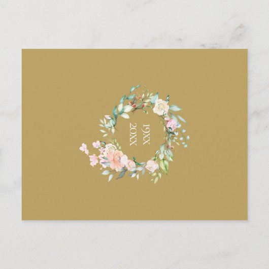 50周年サプライズパーティーローズガーランド ポストカード (裏面)