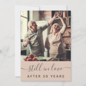 50周年サプライズパーティー招待状 招待状 (正面)