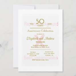 50周年テンプレート 招待状