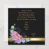 50周年ディナーの招待状 イタリアン 招待状 (裏面)