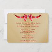 50周年パーソナライズされた日付カードの保存 セーブザデート (裏面)