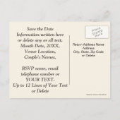 50周年パーソナライズされた日付カードの保存 案内ポストカード (裏面)