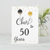 50周年パーティーおめでとう 招待状 (スタンド正面)