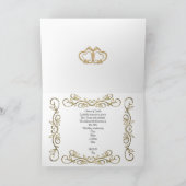 50周年パーティーカード招待 赤 黒 招待状 (内部)