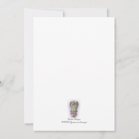 50周年パーティー招待状 エレガント 招待状 (裏面)