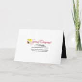 50周年パーティー招待状(チャウサー/ブラックゴールド) 招待状 (裏面)