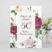 50周年パーティー招待状 メニュー (スタンド正面)