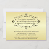 50周年パーティー招待状（写真付き） 招待状 (裏面)