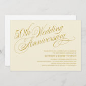 50周年パーティー招待状 招待状 (正面/裏面)