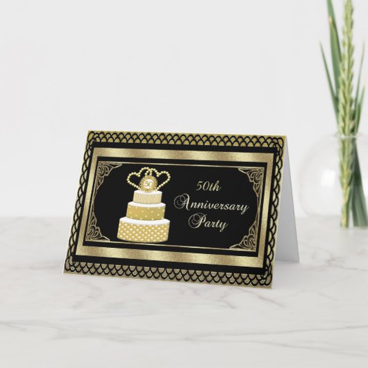 50周年パーティー招待状 招待状 (正面)