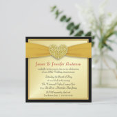 50周年パーティー エレガントハート ご招待状 招待状 (スタンド正面)