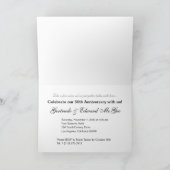 50周年パーティー（チャウサー/白黒） 招待状 (内部)