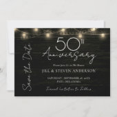 50周年パーティー ラスティックウッドライト セーブザデート (正面)