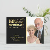 50周年パーティー - 写真招待状 招待状 (スタンド正面)