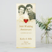 50周年パーティ ヴィンテージ写真招待状 招待状 (スタンド正面)