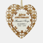 50周年フランスののゴールデンスワールオーナメント セラミックオーナメント (右)