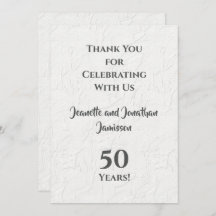 50周年ホワイトフラワーテイストフルサンキュー