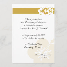 50周年ルアウ（ハワイ式宴会）招待状 招待状