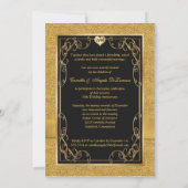 50周年入社ハート写真招待状3 招待状 (裏面)