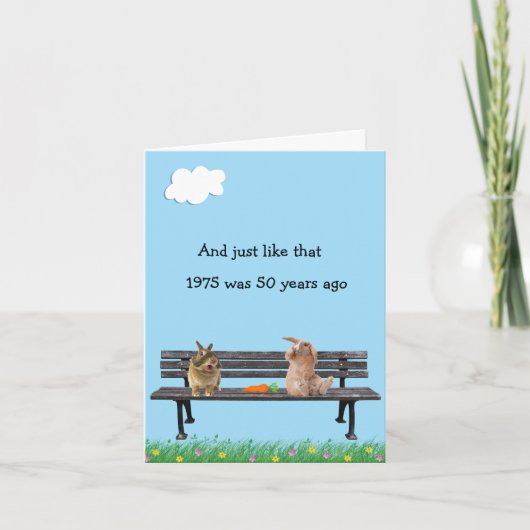 50周年同窓会招待状 カード (正面)