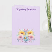 50周年妻ゲルベラフローラ紫 カード (裏面)