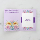 50周年妻ゲルベラフローラ紫 カード (内部)