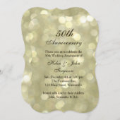 50周年婚礼香槟气泡邀请函2 招待状 (正面/裏面)