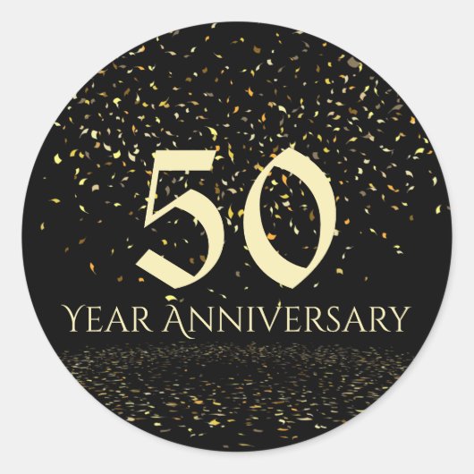 50周年封筒用シール ラウンドシール (正面)