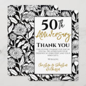 50周年感謝のミニひまわり サンキューカード (正面/裏面)