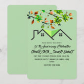 50周年招待状, グリーンウェディング アニバーサリー シーズンカード (正面/裏面)