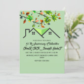 50周年招待状, グリーンウェディング アニバーサリー 招待状 (スタンド正面)