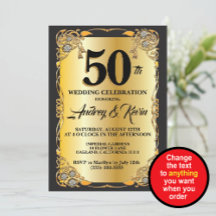 50周年招待状
