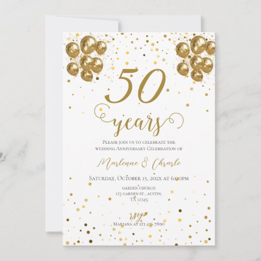 50周年招待状 招待状 (正面)