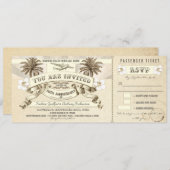 50周年搭乗券招待状チケット 招待状 (正面/裏面)