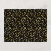 50周年日付カレンダー金ゴールドハートの保存 ポストカード (裏面)