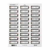 50周年書道レッドローズウォーター色 ラベル (フルシート)