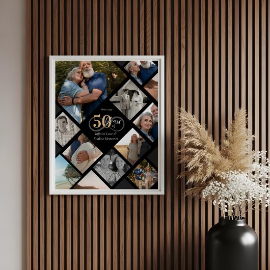 50周年無限の愛フォトコラージュギフト ポスター