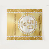 50周年素晴らしを迎えるゴールデンを背景に タペストリー (正面(横))