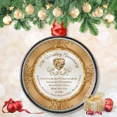 50周年素晴らしオーナメント、祖父母 メタルオーナメント