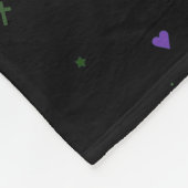 50周年結婚お祝いパーソナライズされた フリースブランケット (角)